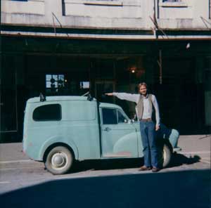 The trusty (haha) Morris van